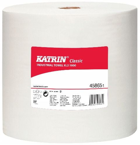 PSB Katrin priemyselný papierový uterák biely 260 m